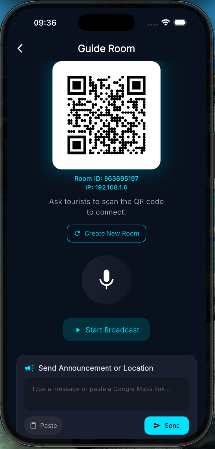 Hear Guide Broadcast Interface